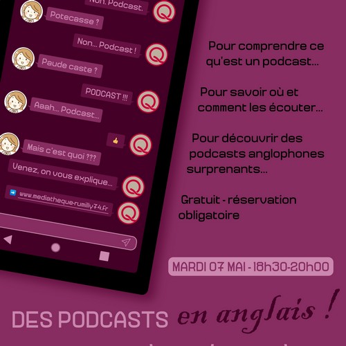 Séance d'écoute de podcasts anglophones - 2019